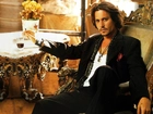 Johnny Depp,szklanka, cygaro