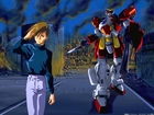 Gundam Wing, facet, miasto, robot, ruiny
