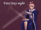 napis, Fate Stay Night, postać, miecz