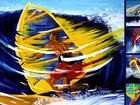 Windsurfing,deska, żagiel , morze