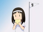 Azumanga Daioh, flaga, ciastka, dziewczyna