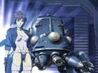 robot, Masamune Shirow, kobieta, pistolet