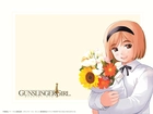Gunslinger Girl, bukiet, kwiaty, dziewczyna
