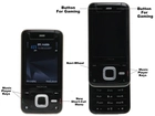 Nokia N81, Czarna, Przód, Opis