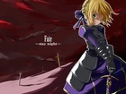 Fate Stay Night, dziewczyna, miecze