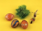 Wielkanoc, zajączek, malowane, jajeczka