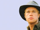Brad Pitt,twarz, kapelusz