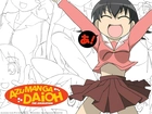 Azumanga Daioh, napisy, logo, dziewczyna