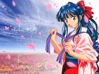Sakura Wars, niebieskie włosy