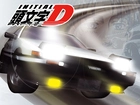 Initial D, car, lights