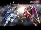 Gundam Seed, napis, logo, kosmos, roboty