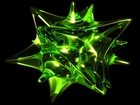 3D, Wektorowa,zielona, gwiazda