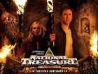 National Treasure 1, Diane Kruger, Nicolas Cage, pochodnie, podziemie