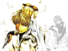 Saiyuki, korona, pistolet, facet