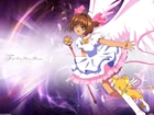 Cardcaptor Sakura, pluszak,  napisy, kij różdżka