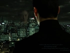 Matrix, miasto, wieżowce, kobieta, mężczyzna