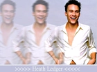 Heath Ledger,biała koszula