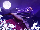 Tsukuyomi Moon Phase, księżyc, smutna, dziewczynka
