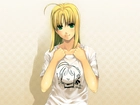 Fate Stay Night, t-shirt, dziewczyna