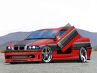 Czerwony, Czarny, BMW 3, E36, Tuning