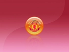 Manchester United, Logo, Czerwony, Różowy