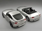 Srebrne, BMW Seria Z4, Coupe, Cabriolet