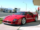 Czerwone, Ferrari F 40, Przedmieścia, USA