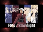 Fate Stay Night, ludzie, napisy, zdjęcia, papieros, łańcuch