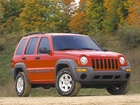 Czerwony, Jeep Liberty, 4x4