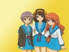 Suzumiya Haruhi No Yuuutsu, dziewczynki, krótkie spódniczki