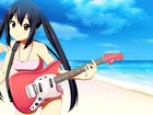 K-ON!, Elektryczna, Gitara, Plaża