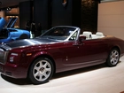 Bordowy, Rolls Royce Phantom, Kabriolet