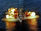 USS New Jersey, Salwa, Artylerii