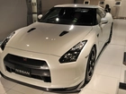 Biały, Nissan GT-R, Salon