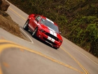 Czerwony, Shelby, Ford Mustang, GT 500