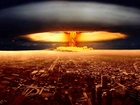 Wybuch, Bomby, Atomowej, Miasto