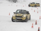 Mini Cooper Cabrio, Zima, Slalom