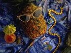 Ananas, Okulary, Drink