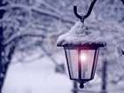 Lampa, Zima, Śnieg