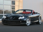 Mercedes SLR, Brabus, Czerwone, Skóry