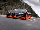 Czarno, Pomarańczowe, Bugatti Veyron