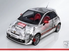 Abarth 500, Silnik, Amortyzatory, Logo