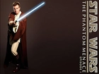 Star Wars, Ewan McGregor, szata, napis, laser