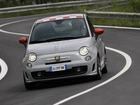 Srebrny, Abarth 500, Szachownica, Dach