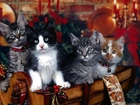 Kotki, Świąteczne, Dodatki