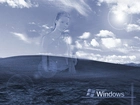 Windows XP, Dziewczyna, W, Tle
