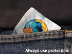 Firefox, Prezerwatywa, Ochronna, Danych