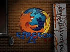 Graffiti, Ściana, Firefox