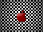 Czerwone, Logo, Szachownica, Apple