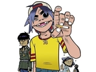 Gorillaz,papieros, słuchawki